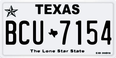 TX license plate BCU7154