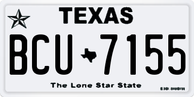 TX license plate BCU7155