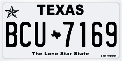TX license plate BCU7169