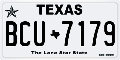 TX license plate BCU7179