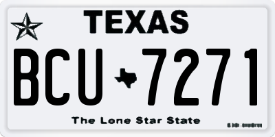 TX license plate BCU7271