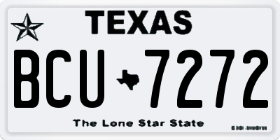 TX license plate BCU7272