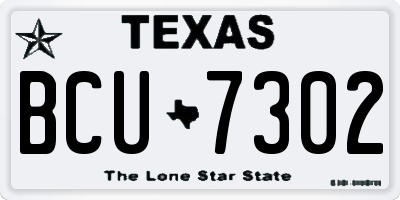 TX license plate BCU7302