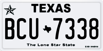 TX license plate BCU7338