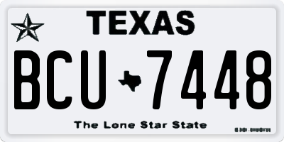 TX license plate BCU7448