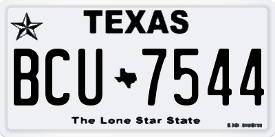 TX license plate BCU7544