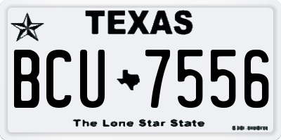 TX license plate BCU7556