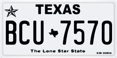 TX license plate BCU7570