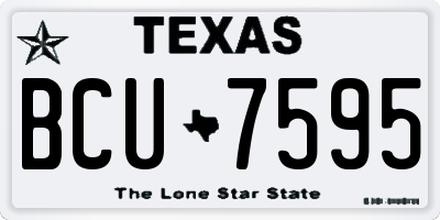 TX license plate BCU7595