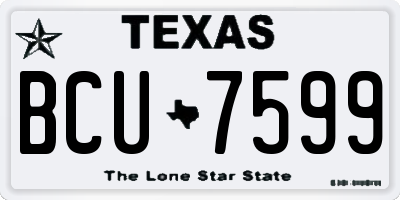 TX license plate BCU7599