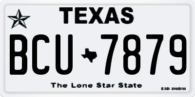 TX license plate BCU7879