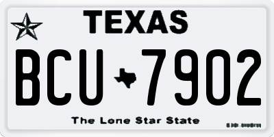 TX license plate BCU7902