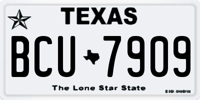 TX license plate BCU7909