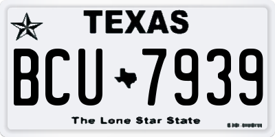 TX license plate BCU7939