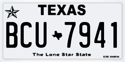 TX license plate BCU7941
