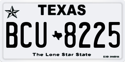 TX license plate BCU8225