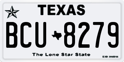 TX license plate BCU8279