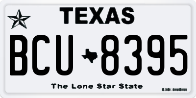 TX license plate BCU8395