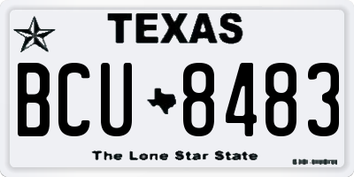 TX license plate BCU8483