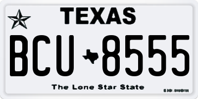 TX license plate BCU8555