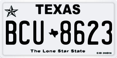 TX license plate BCU8623