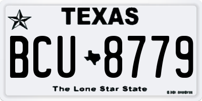TX license plate BCU8779