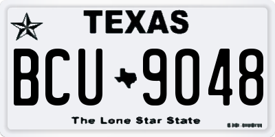 TX license plate BCU9048