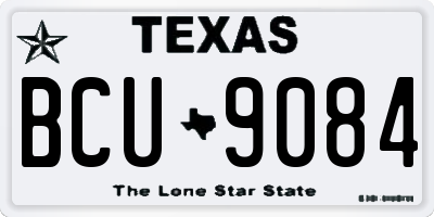 TX license plate BCU9084