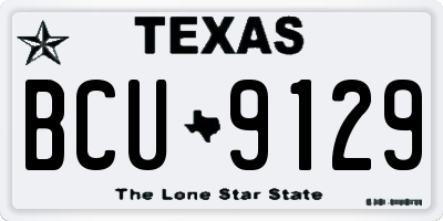 TX license plate BCU9129