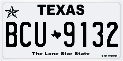 TX license plate BCU9132