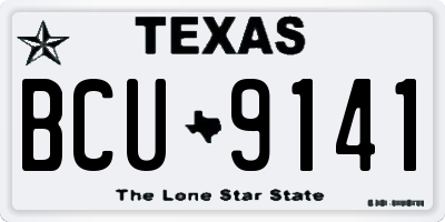 TX license plate BCU9141