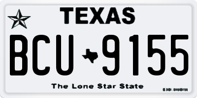 TX license plate BCU9155