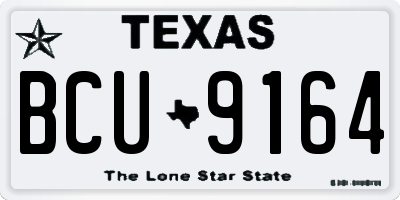 TX license plate BCU9164