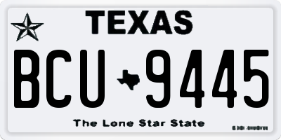 TX license plate BCU9445
