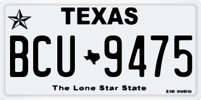 TX license plate BCU9475