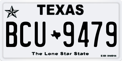 TX license plate BCU9479