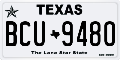 TX license plate BCU9480