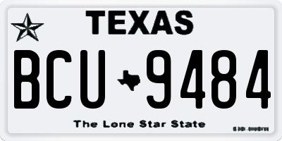 TX license plate BCU9484