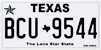 TX license plate BCU9544