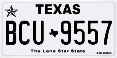 TX license plate BCU9557