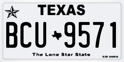 TX license plate BCU9571