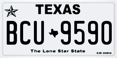 TX license plate BCU9590
