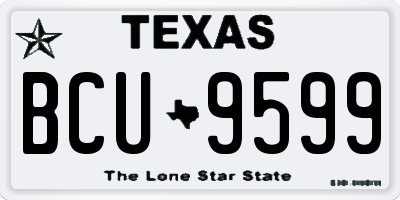 TX license plate BCU9599