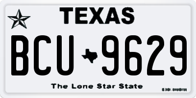 TX license plate BCU9629