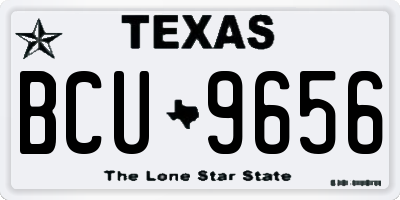 TX license plate BCU9656