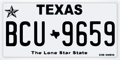TX license plate BCU9659