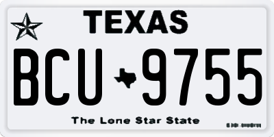 TX license plate BCU9755