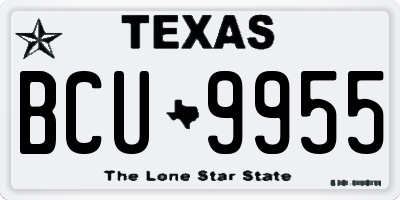 TX license plate BCU9955