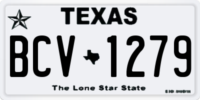 TX license plate BCV1279