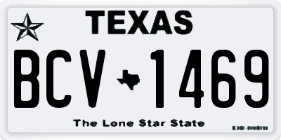 TX license plate BCV1469